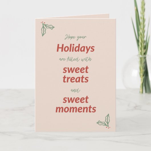 Joyeux Noël douce carte de vacances (Devant)