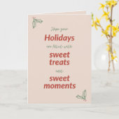 Joyeux Noël douce carte de vacances (Fleur jaune)