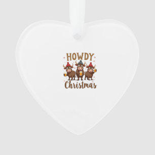Joyeux Noël Drôle Vache Highland Xmas Vaches Amour
