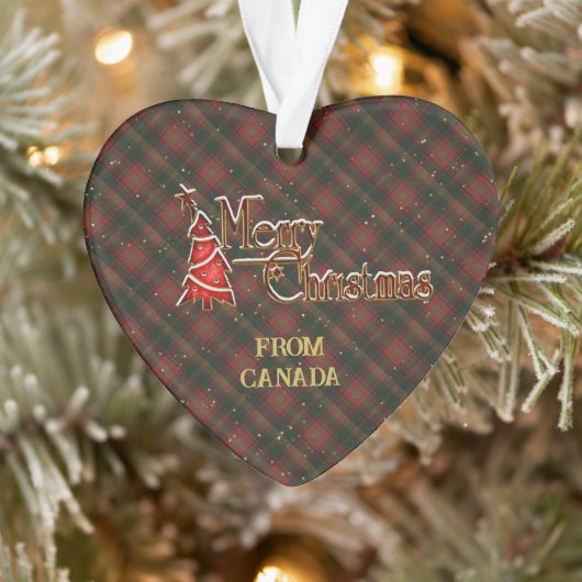 Joyeux Noël du Canada Tartan (Arbre)