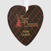 Joyeux Noël du Canada Tartan (devant)