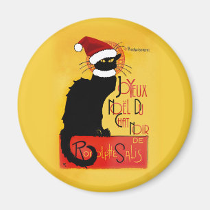 Joyeux Noël Du Chat Noir Magneet