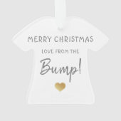 joyeux Noël du coeur doré de la petite bosse (dos)