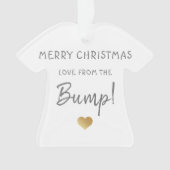 joyeux Noël du coeur doré de la petite bosse (devant)