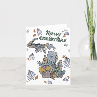 Joyeux Noël du Michigan Carte de vacances