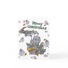 Joyeux Noël du Michigan Carte de vœux 