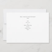 Joyeux Noël écriture moderne Carte photo 2N (Dos)