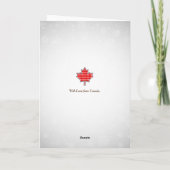 Joyeux Noël Eh Carte de voeux pour les Fêtes canad (Dos)