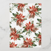 Joyeux Noël Elegant Gold Foil Carte de vacances (Verso)