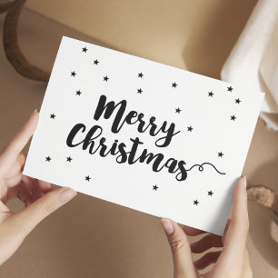 Joyeux Noël Élégant script typographie carte posta