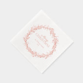 Joyeux Noël Elegant Wreath Party Rose Gold (Droite)