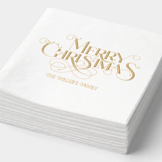 Joyeux Noël Élégante Typographie rétro (Détail)