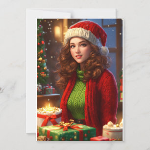 "Joyeux Noël : Élégantes cartes d'invitation"