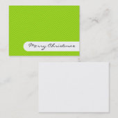 Joyeux Noël - Élégantes rayures - Carte de visite (Devant / Derrière)