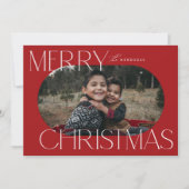 Joyeux Noël Ellipse Carte photo ovale (Devant)