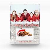 Joyeux Noël en bois rustique - Bloc photo (Devant)