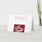 Joyeux Noël en carte rouge (Dos)