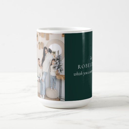 Joyeux Noël en forêt Photo Mug (Centre)