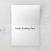 Joyeux Noël en Morse Code Bonne Carte de Jambon (Intérieur)