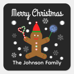 Joyeux Noël en pain d'épices Homme #2 Stickers