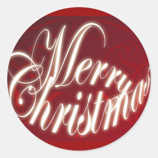 Joyeux Noël en Stickers rouges (Devant)