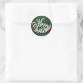 Joyeux Noël en Stickers verts (Sac)