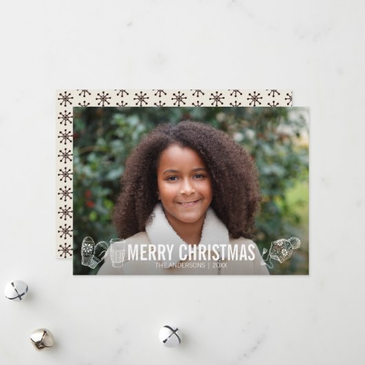 Joyeux Noël Essentials Carte photo (Devant/Arrière en situation)