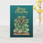 Joyeux Noël et Bonne année Carte (Fleur jaune)