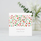 Joyeux Noël et Bonne Année ! Carte blanche XMAS (Debout devant)