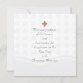 Joyeux Noël et Bonne Année ! Carte blanche XMAS (Dos)