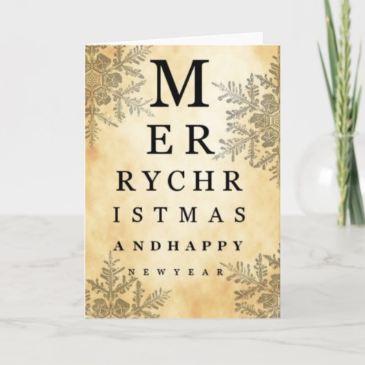 Joyeux Noël et Bonne année Carte de l'oeil (Devant)