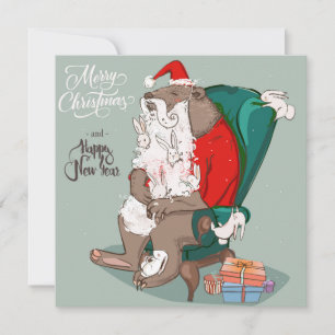 Joyeux Noël et Bonne année Carte de vacances