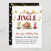 Joyeux Noël et Bonne année Carte d'invitation (Devant / Derrière)