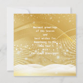 Joyeux Noël et Bonne Année ! Carte XMAS Gold (Dos)