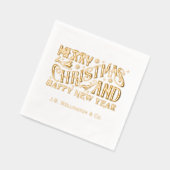 Joyeux Noël et Bonne Année Nom de l'entreprise (Gauche)