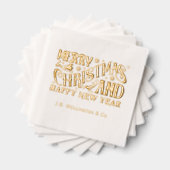 Joyeux Noël et Bonne Année Nom de l'entreprise (Insitu (empilé))