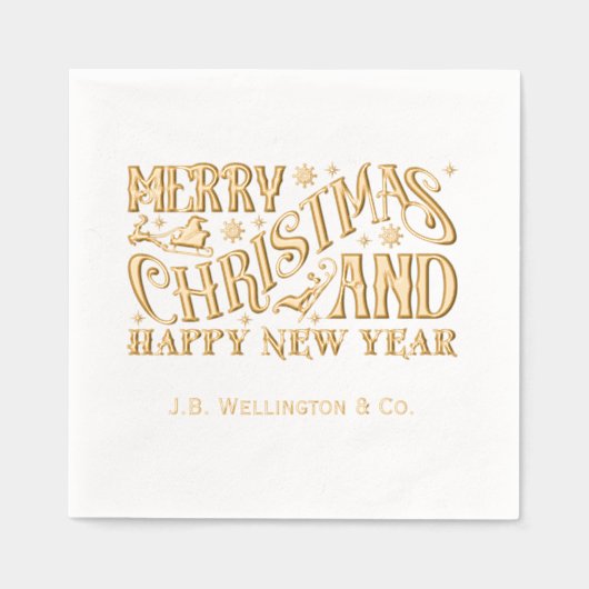 Joyeux Noël et Bonne Année Nom de l'entreprise (Recto)