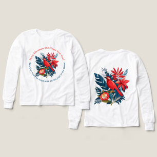 Joyeux Noël et Bonne Année ! Oiseau rouge BOHO