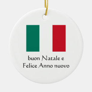 Joyeux Noël et Bonne Année Ornement Italien
