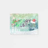 Joyeux Noël et Bonne année Post-it® Notes (Devant)