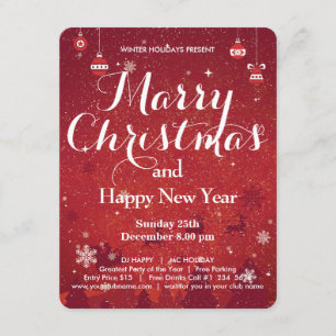 Joyeux Noël Et Bonne Invitation Du Nouvel An