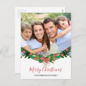 Joyeux Noël et Carte photo de script Garland (Devant / Derrière)