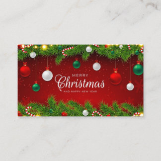 Joyeux Noël et conception Carte de visite Elf