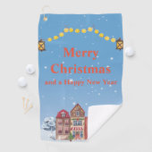 Joyeux Noël et joyeuse nouvelle année serviettes d (En situation)