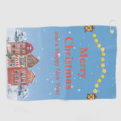 Joyeux Noël et joyeuse nouvelle année serviettes d (Horizontal)