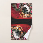 Joyeux Noël et Joyeuses fêtes (Serviette à main)