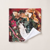 Joyeux Noël et Joyeuses fêtes (Gant de toilette)