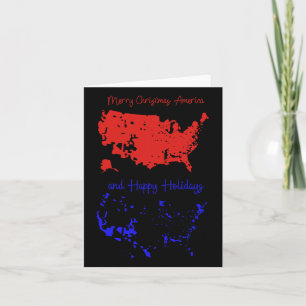 Joyeux Noël Et Joyeuses Fêtes Carte Usa Festive