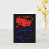 Joyeux Noël Et Joyeuses Fêtes Carte Usa Festive (Fleur jaune)