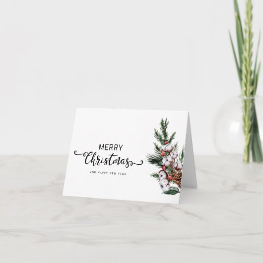 Joyeux Noël et la carte de voeux de Noël photo (Devant)